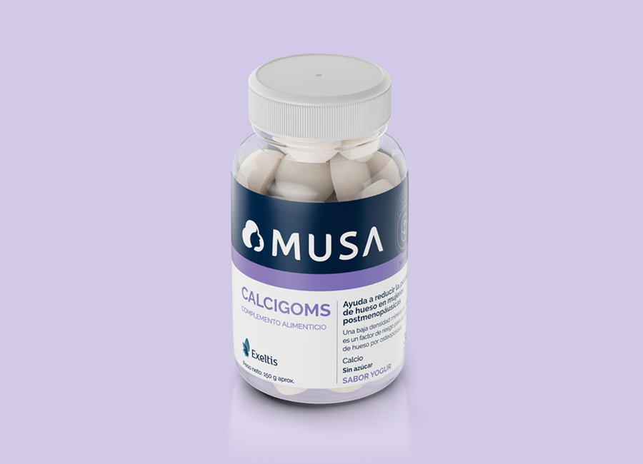 suplementos mujer para degaste en los huesos MUSA CALCIGOMS